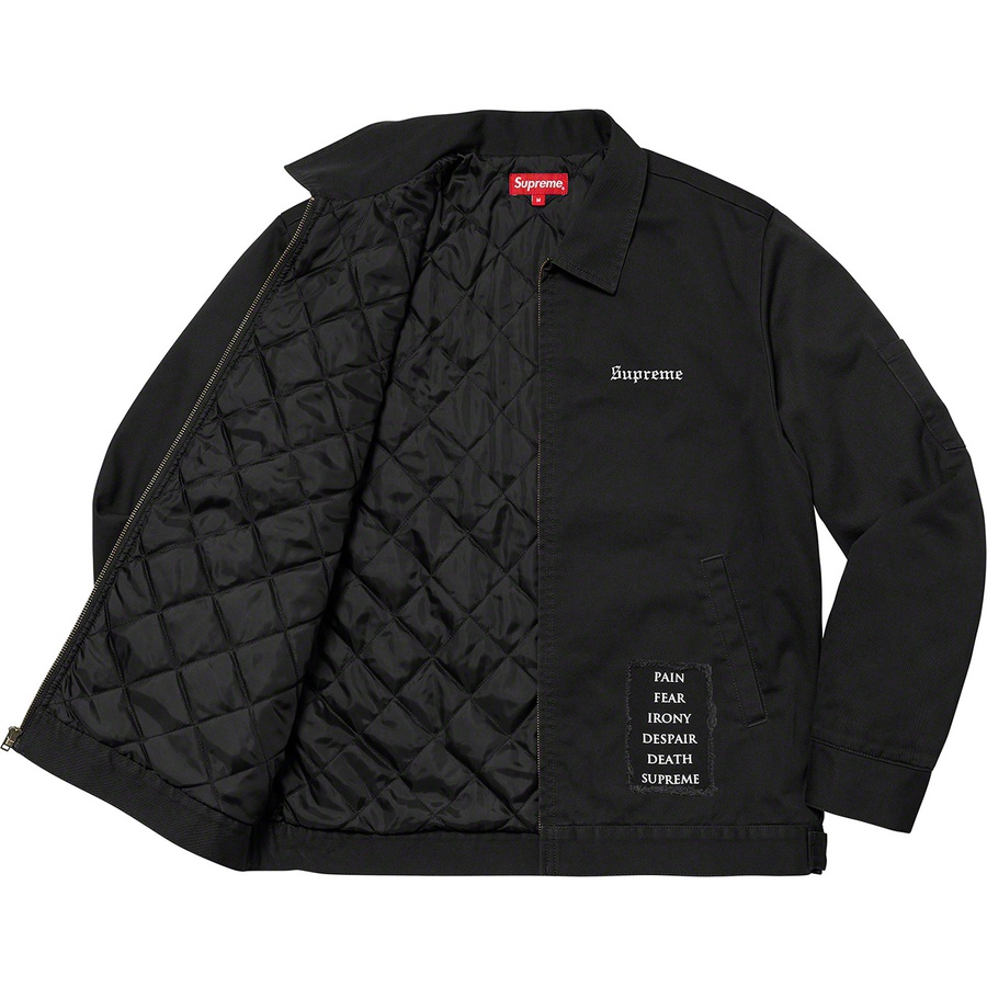 Supreme Pins Quilted Work Vest "Black"
