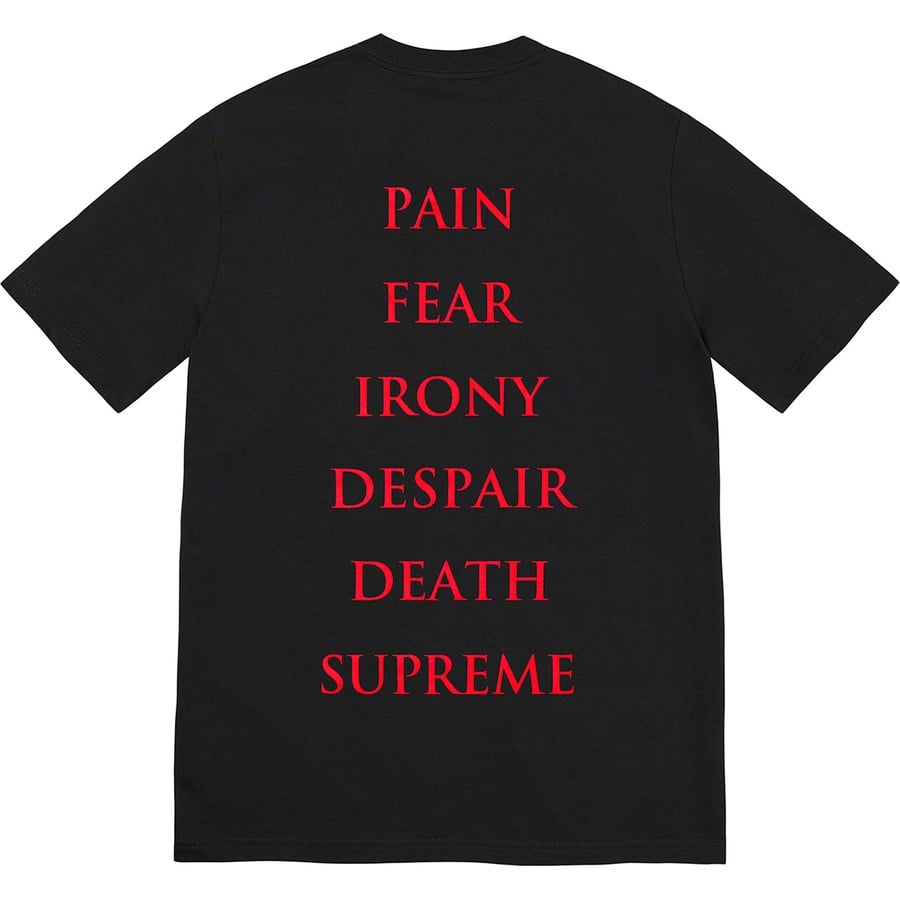 Details on Supreme The Crow Tee Black from fall winter
                                                    2021 (Price is $44)