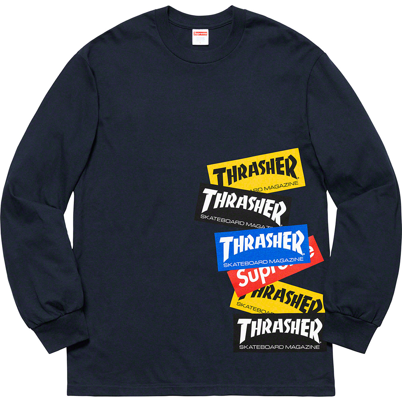 Supreme Thrasher Multi Logo L/S Tee M-