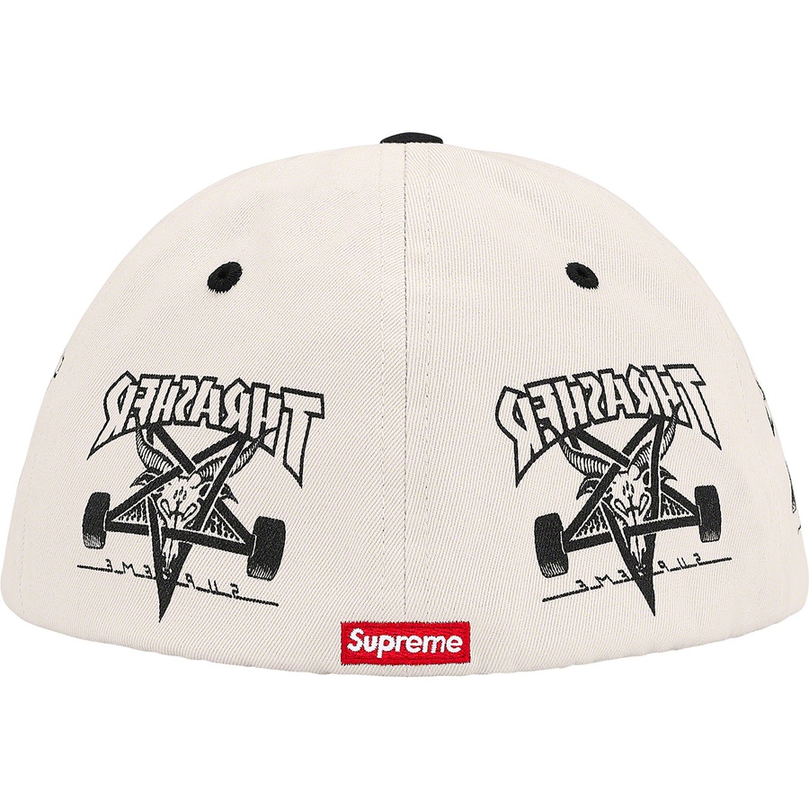 Details on Supreme Thrasher 6-Panel White from fall winter
                                                    2021 (Price is $54)