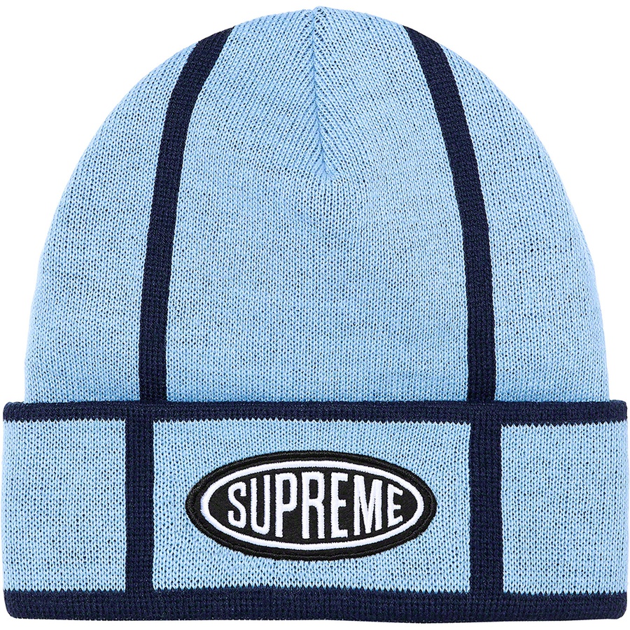 Details on Grid Beanie Light Blue from fall winter
                                                    2021 (Price is $38)