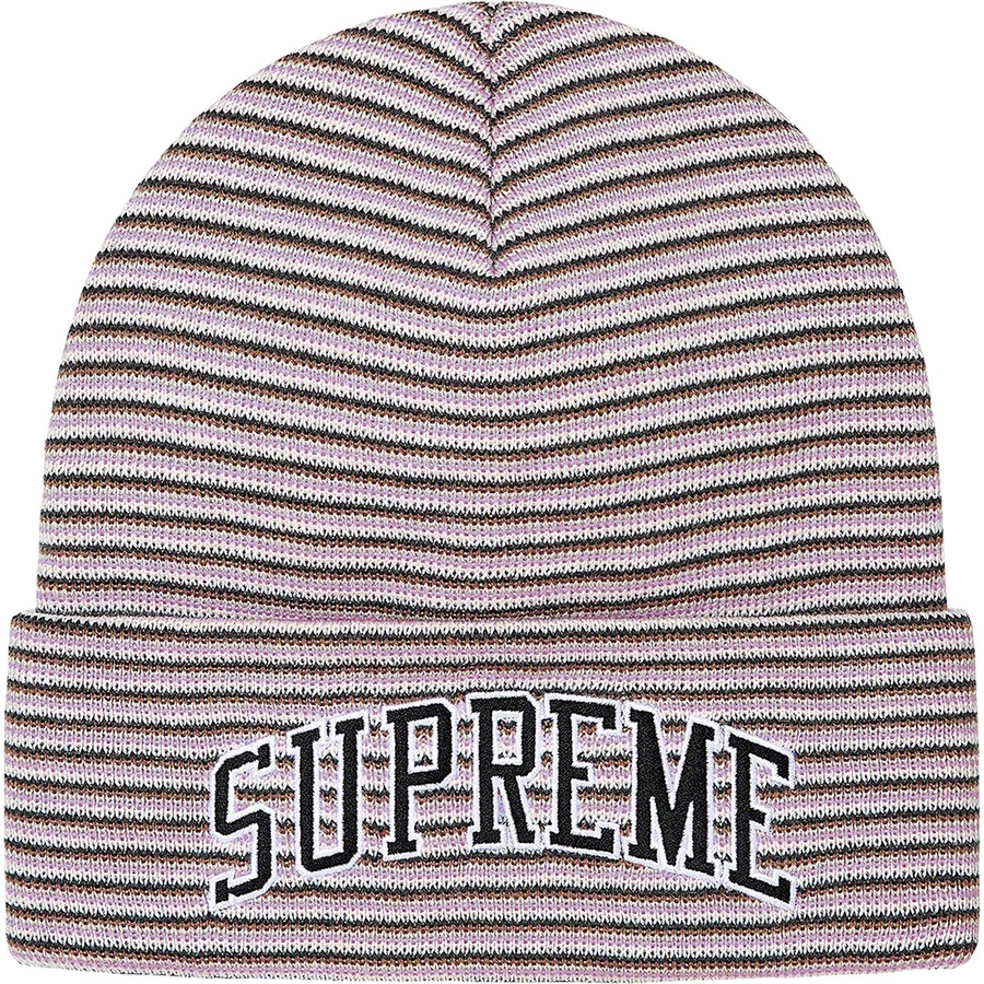 Details on Rainbow Stripe Beanie Pink from fall winter
                                                    2021 (Price is $38)