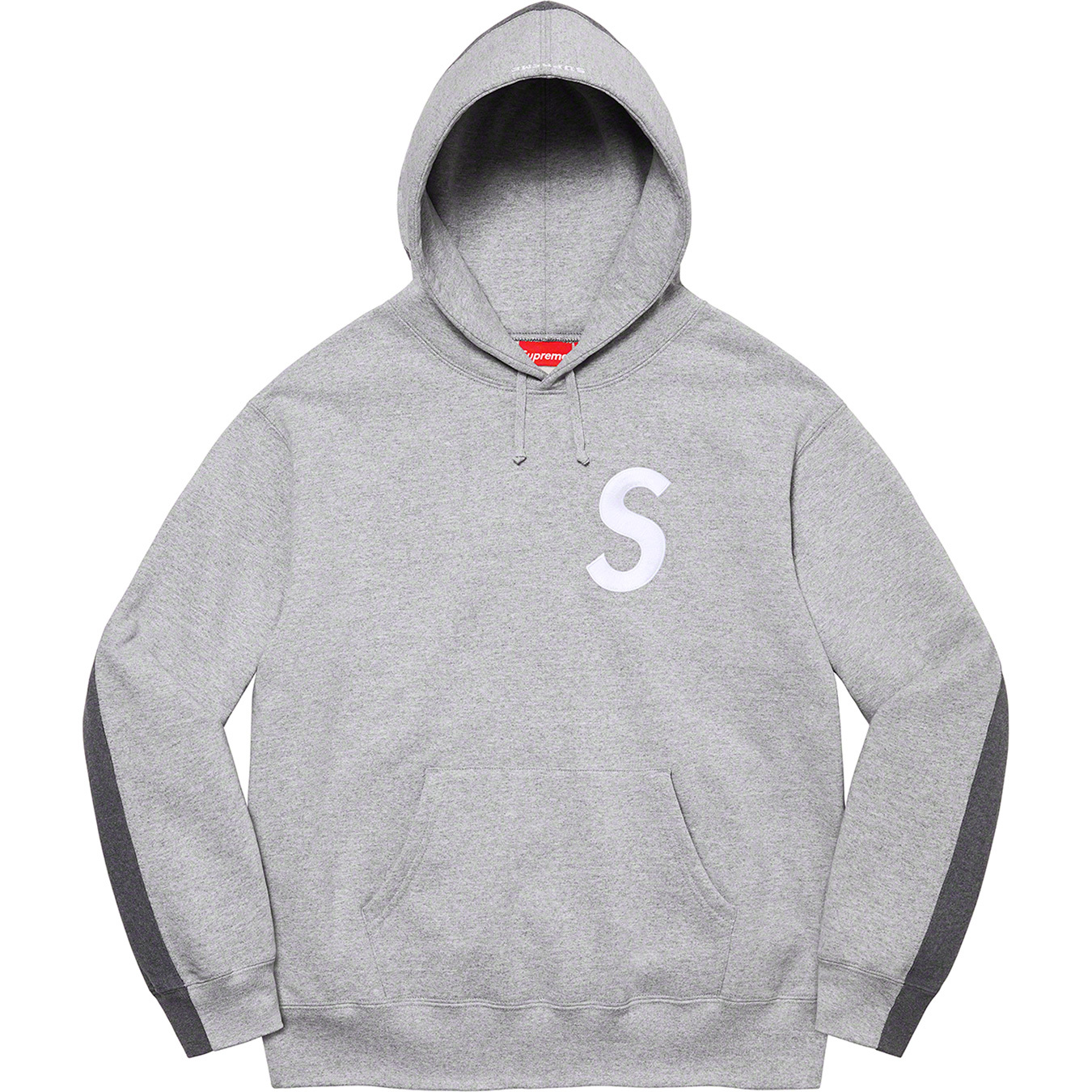 Supreme S Logo Split Hooded Sweatshirt Light Pink
