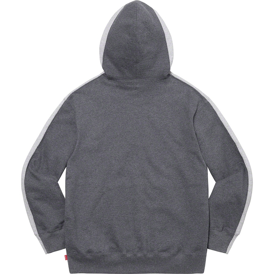 Details on S Logo Split Hooded Sweatshirt Heather Grey from fall winter
                                                    2021 (Price is $168)
