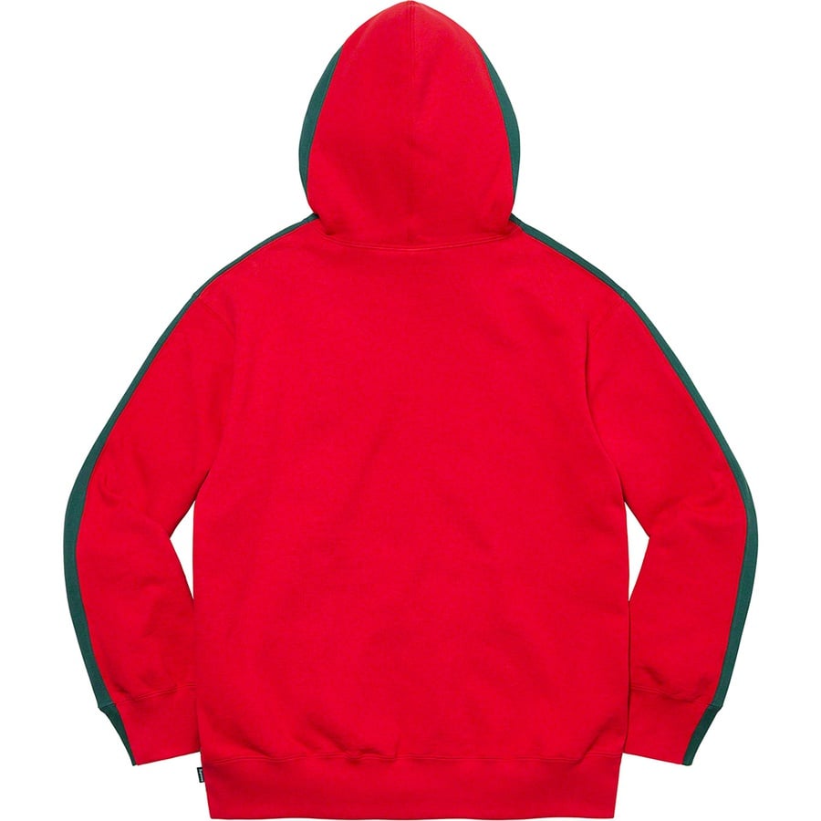 Details on S Logo Split Hooded Sweatshirt Dark Green from fall winter
                                                    2021 (Price is $168)