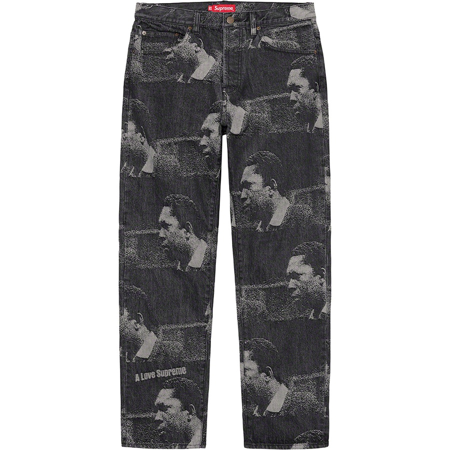 Details on John Coltrane A Love Supreme Regular Jean Black from fall winter
                                                    2021 (Price is $198)