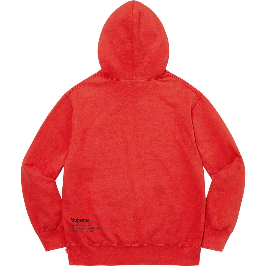Details on Collage Grid Hooded Sweatshirt Burnt Red from fall winter
                                                    2021 (Price is $168)