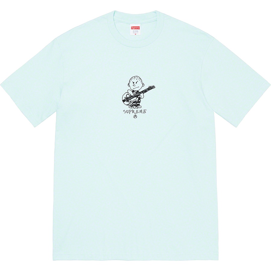 Details on Rocker Tee Pale Blue from fall winter
                                                    2021 (Price is $38)