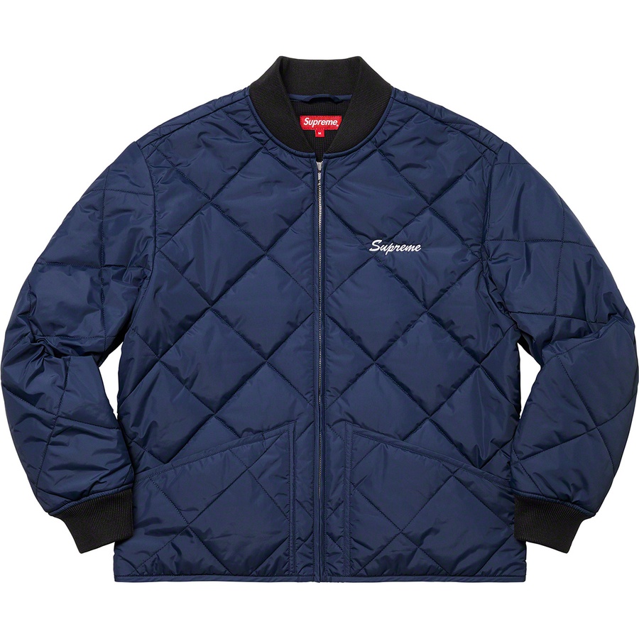 Details on Quit Your Job Quilted Work Jacket Blue from fall winter
                                                    2021 (Price is $198)