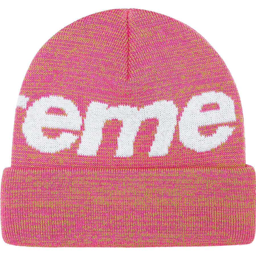 Details on Big Logo Beanie Magenta Static  from fall winter
                                                    2021 (Price is $40)