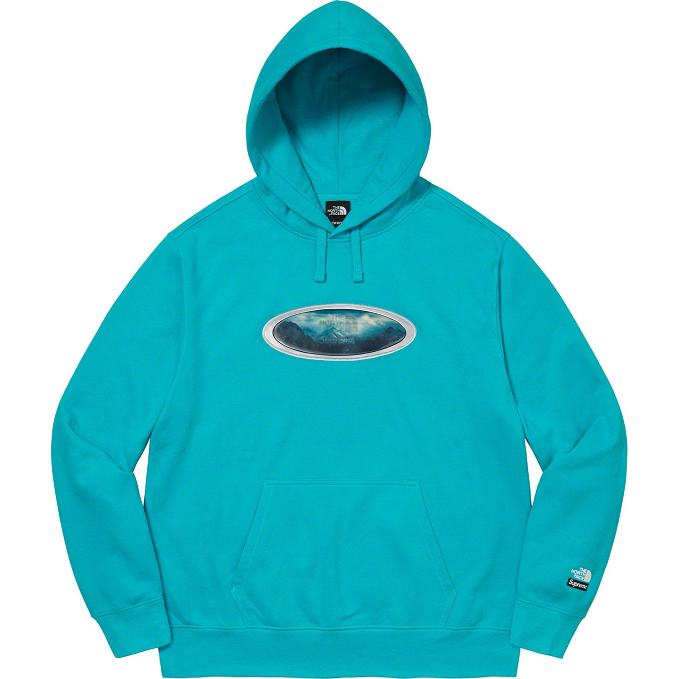 Supreme Field Hooded Sweatshirt Aqua