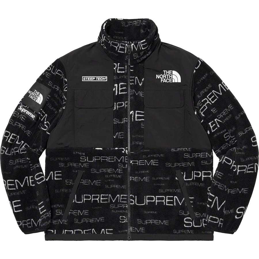 Details on Supreme The North Face Steep Tech Fleece Jacket Black from fall winter
                                                    2021 (Price is $288)