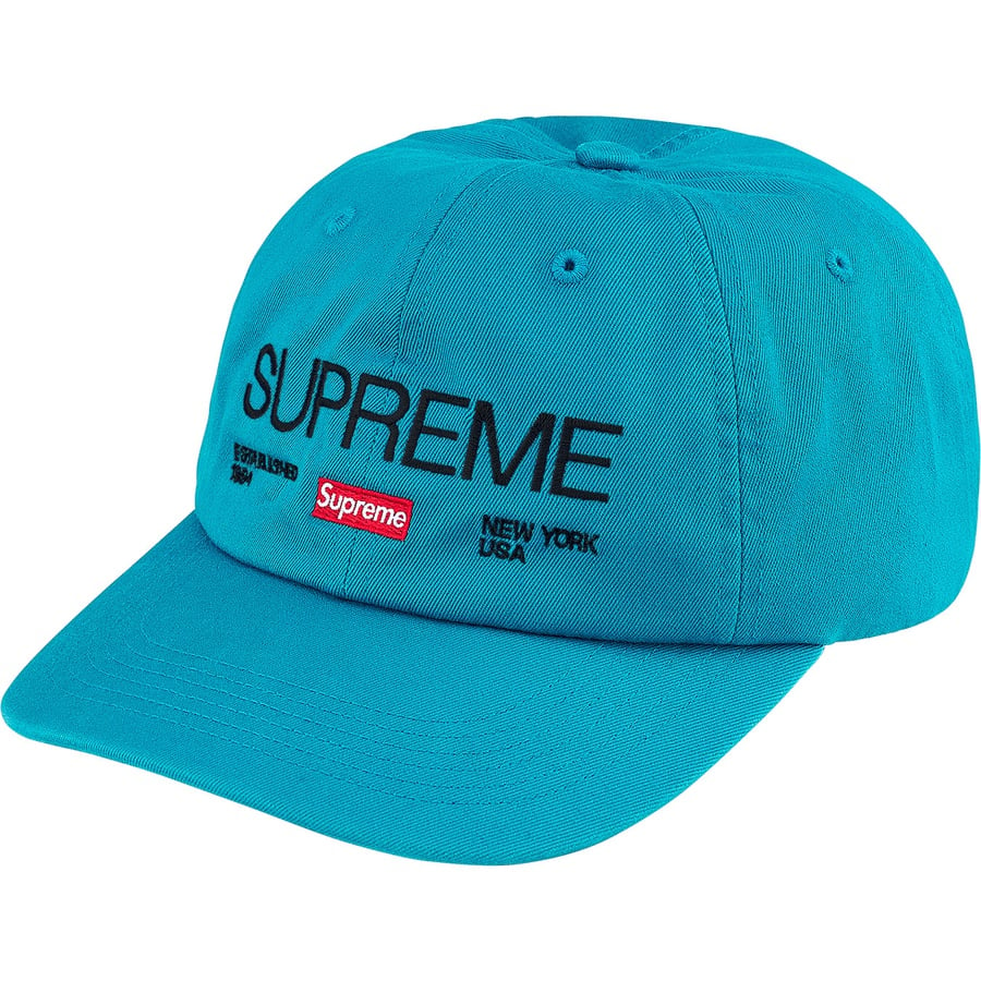 Details on Est. 1994 6-Panel Teal from fall winter
                                                    2021 (Price is $48)