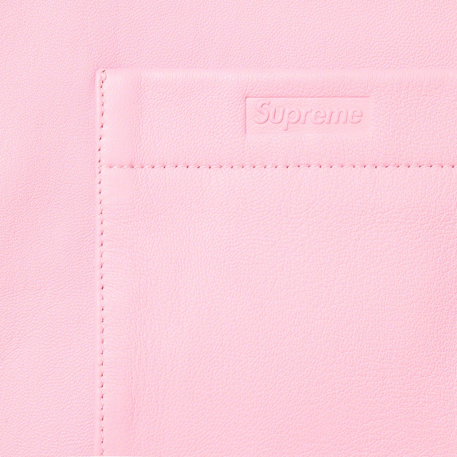 Details on Leather Shirt Pink from fall winter
                                                    2021 (Price is $298)