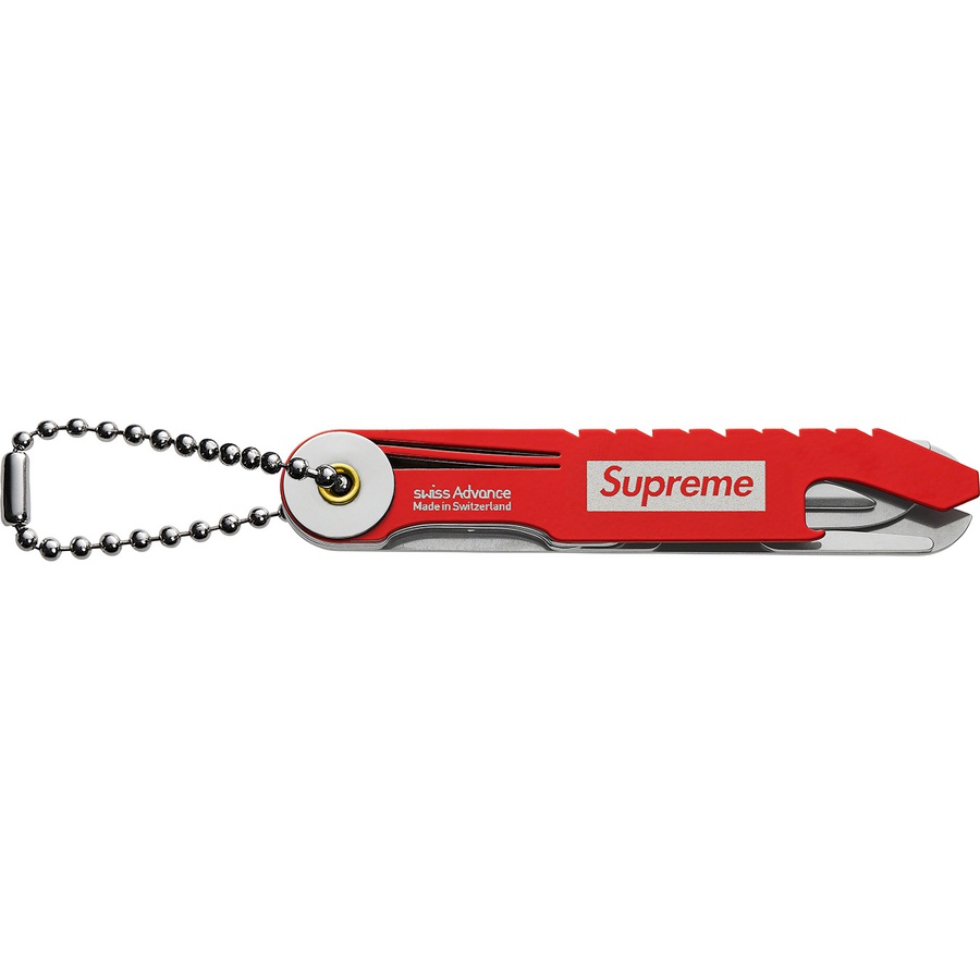 Details on Supreme Swiss Advance Crono N5 Pocket Knife Red from fall winter
                                                    2021 (Price is $64)