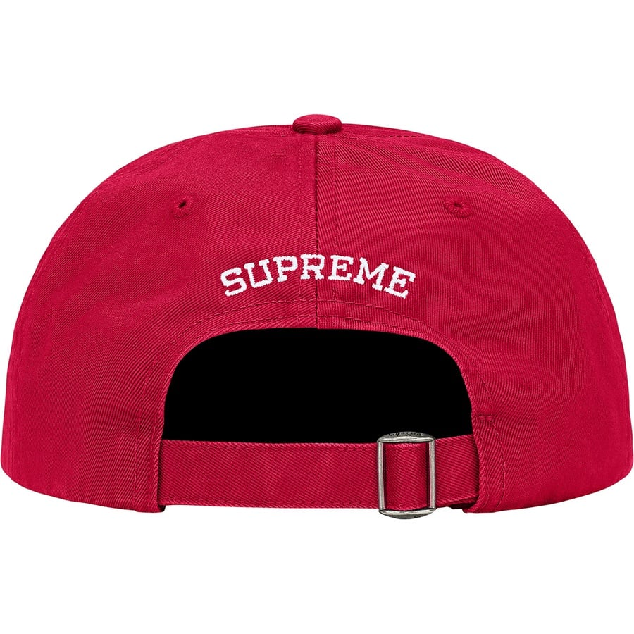 Details on Est. 1994 6-Panel Red from fall winter
                                                    2021 (Price is $48)