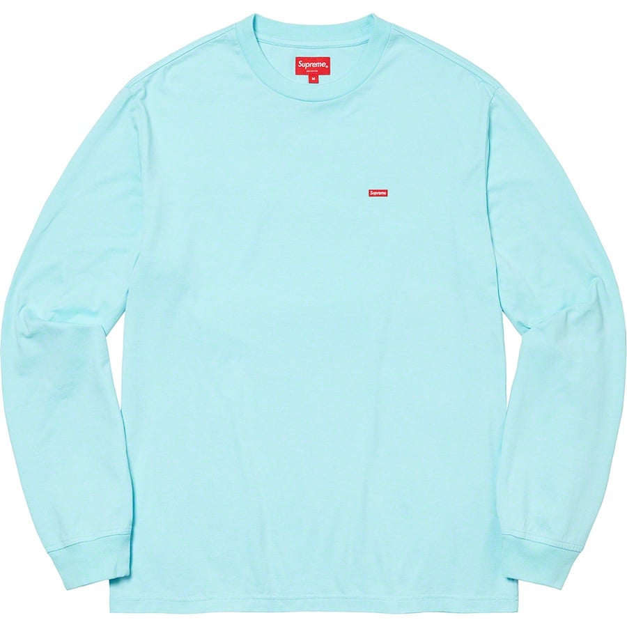 Details on Small Box L S Tee Cyan from fall winter
                                                    2021 (Price is $68)