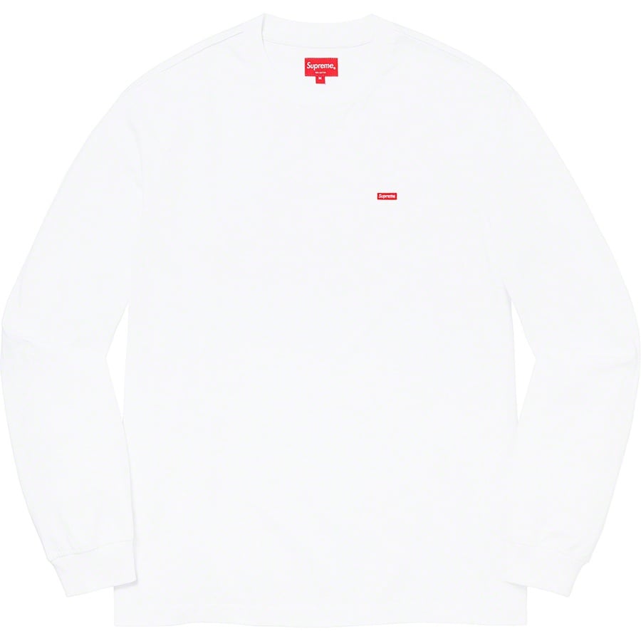 Details on Small Box L S Tee White from fall winter
                                                    2021 (Price is $68)