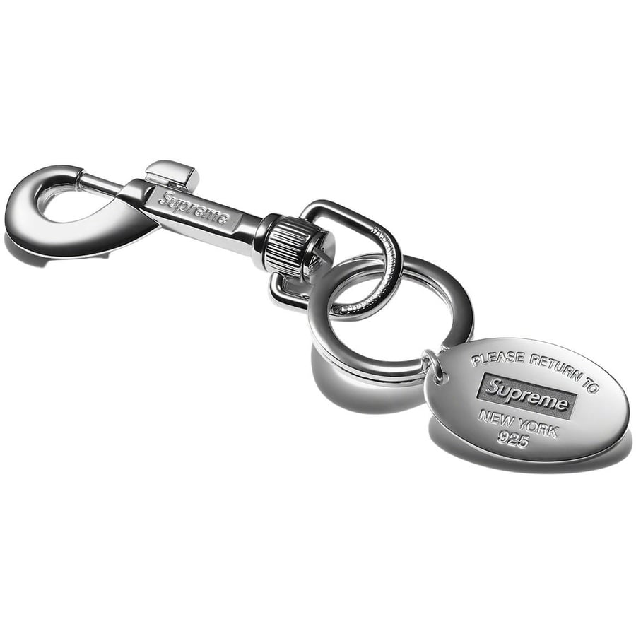 Details on Supreme Tiffany & Co. Return to Tiffany Oval Tag Keyring from fall winter
                                            2021 (Price is $300)