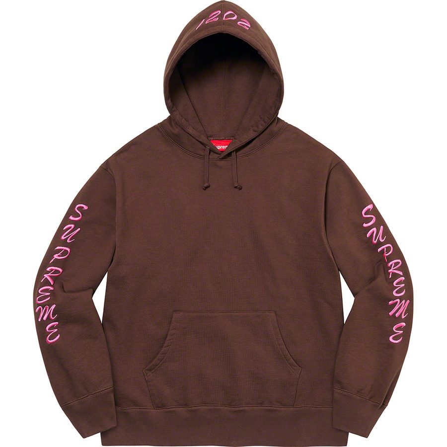 Details on Guardian Hooded Sweatshirt Dark Brown from fall winter
                                                    2021 (Price is $168)