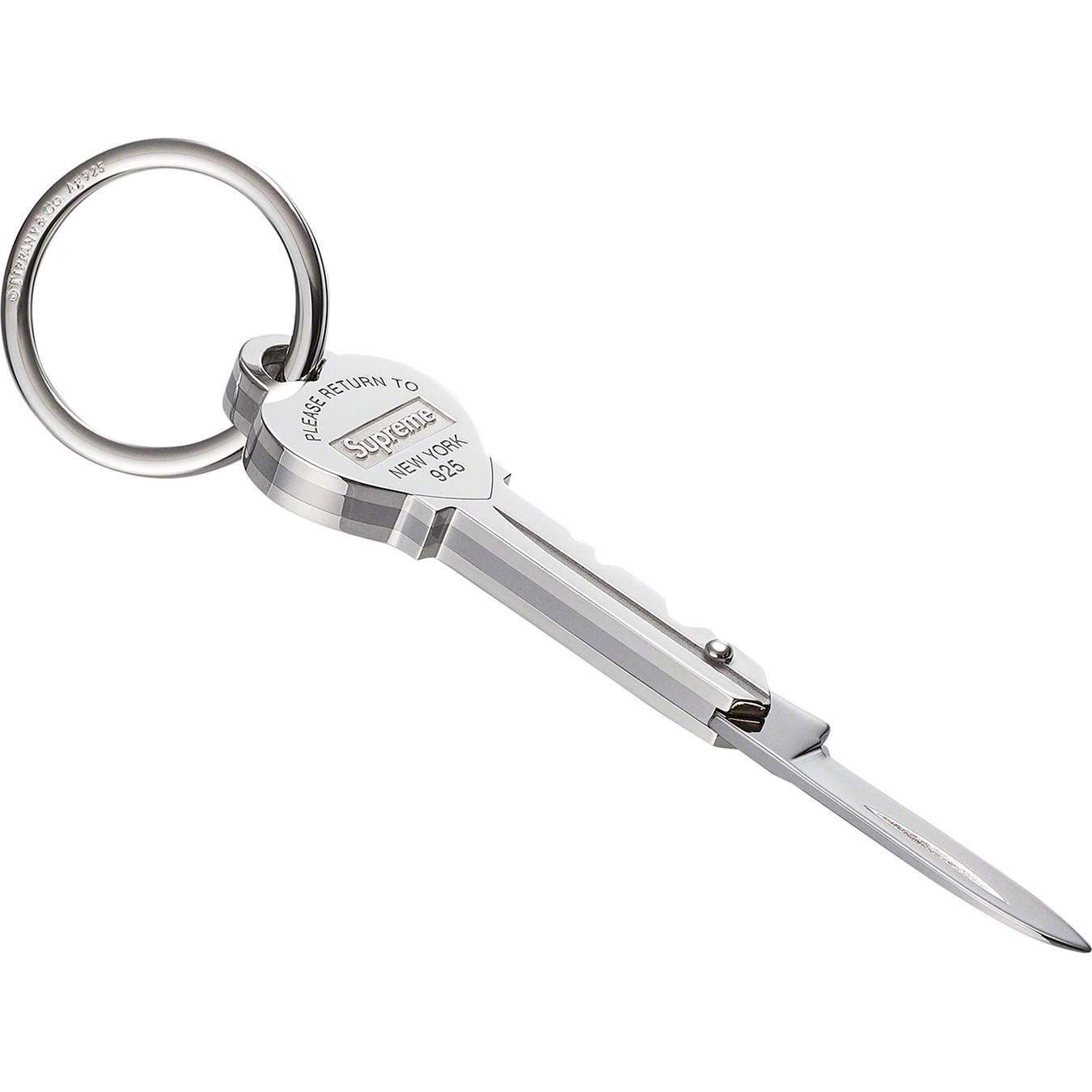 Heart Key Knife Keychain
