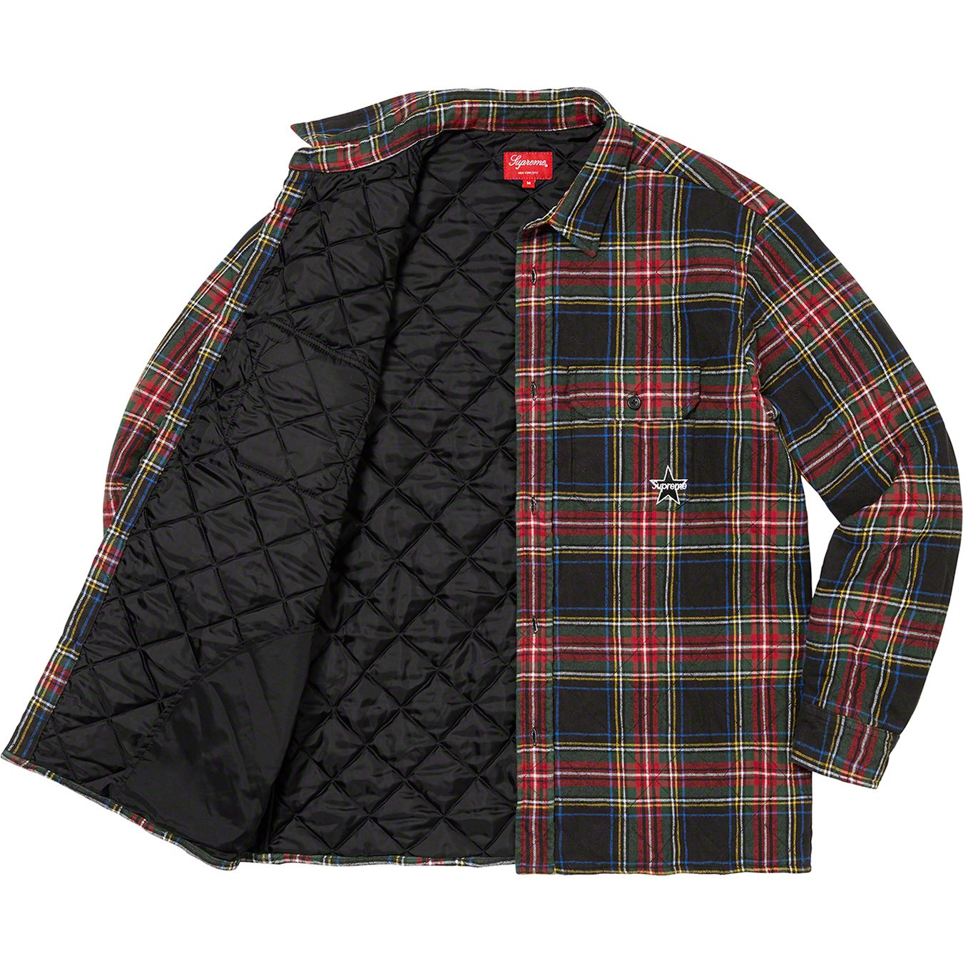 Supreme Quilted Flannel Shirt XL