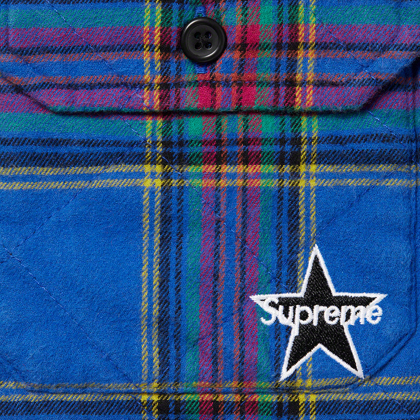 にされる Supreme Supreme Quilted Plaid Flannel Shirt Lサイズの通販