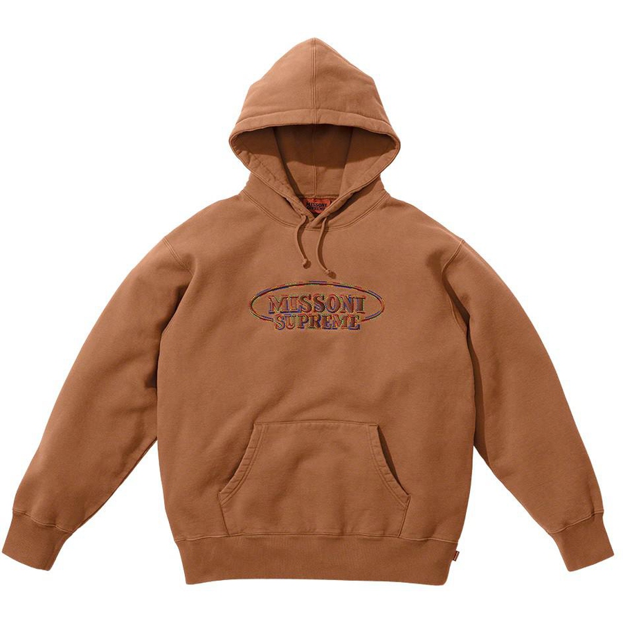 Buy Supreme Supreme 21AW × MISSONI Hooded Sweatshirt Missoni front logo  embroidery hoodie sweatshirt brown series M [used] from Japan - Buy  authentic Plus exclusive items from Japan