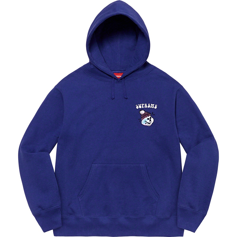 Details on Snowman Hooded Sweatshirt Dark Royal from fall winter
                                                    2021 (Price is $158)