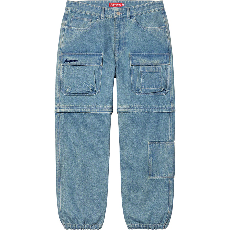 Details on Zip-Off Utility Pant Denim from fall winter
                                                    2021 (Price is $168)