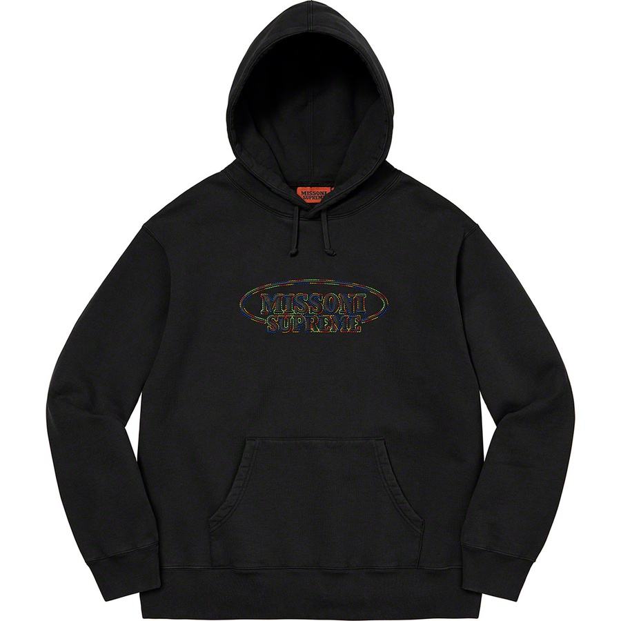 Details on Supreme Missoni Hooded Sweatshirt Black from fall winter
                                                    2021 (Price is $178)