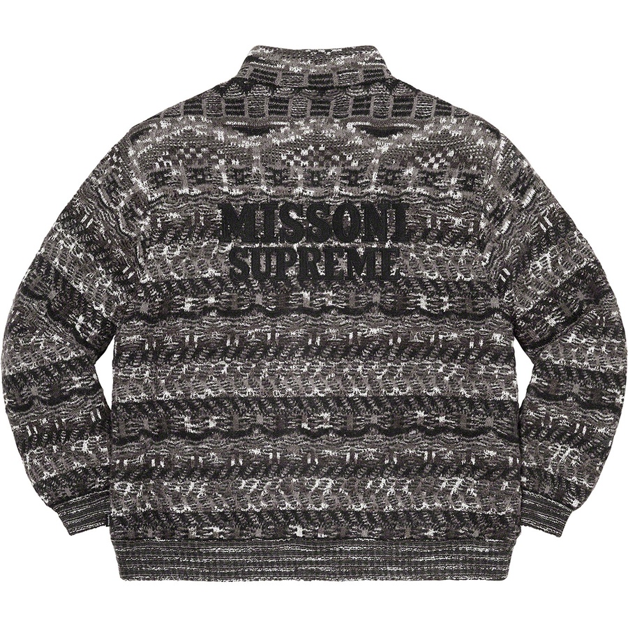 Details on Supreme Missoni Reversible Knit Jacket Black from fall winter
                                                    2021 (Price is $498)