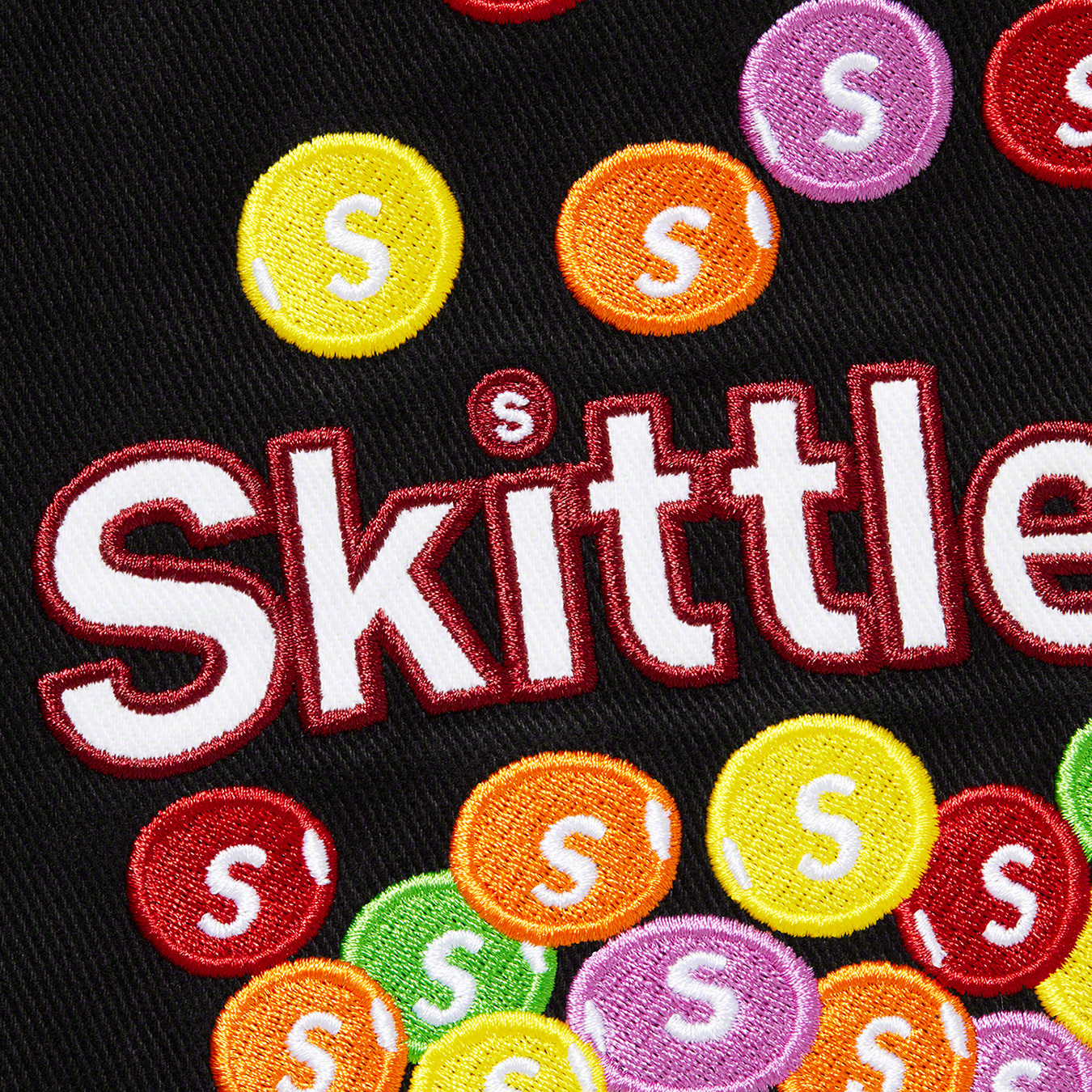 SUPREME シュプリーム 21AW Skittles Mitchell & Ness Varsity Jacket スキットルズ ミッチェル アンド ネス バーシティ ブラック ジャケット