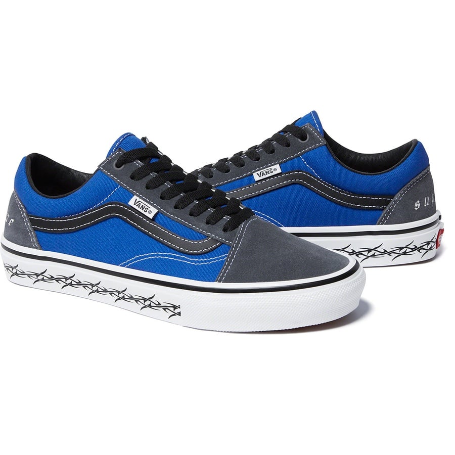 Details on Supreme Vans Old Skool Royal from fall winter
                                                    2021 (Price is $98)