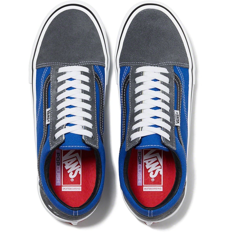 Details on Supreme Vans Old Skool Royal from fall winter
                                                    2021 (Price is $98)