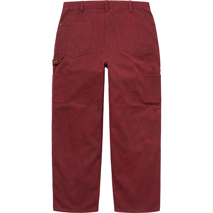 Details on Canvas Double Knee Painter Pant Red from fall winter
                                                    2021 (Price is $158)