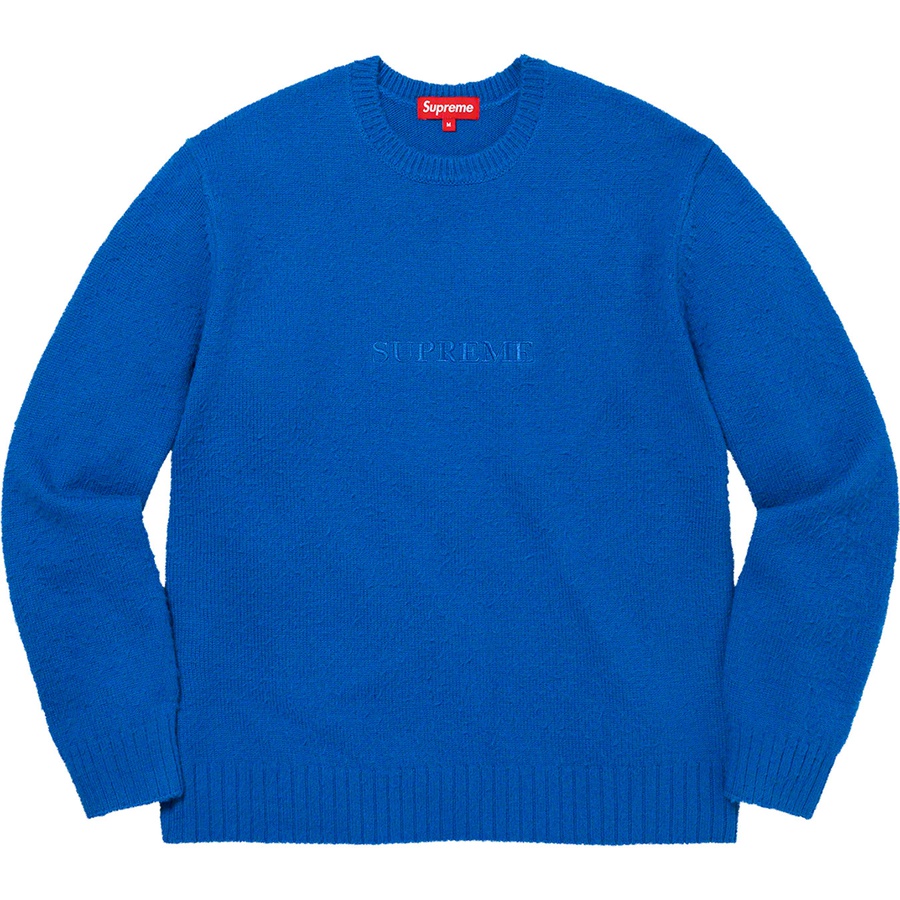 Details on Pilled Sweater Royal from fall winter
                                                    2021 (Price is $148)