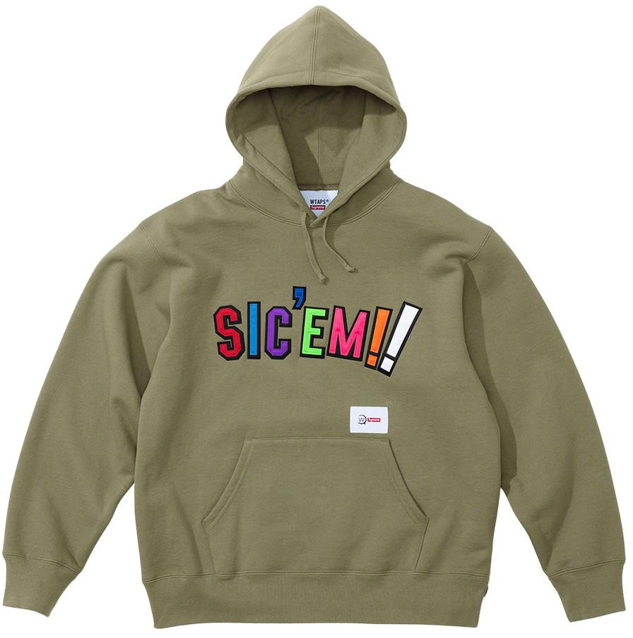 supreme  wtaps Sic’em! Hooded Sweatshirt