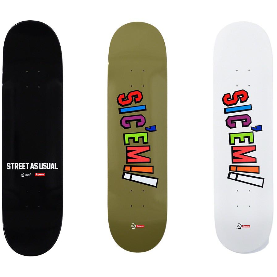 Details on Supreme WTAPS Sic'em! Skateboard from fall winter
                                            2021 (Price is $60)