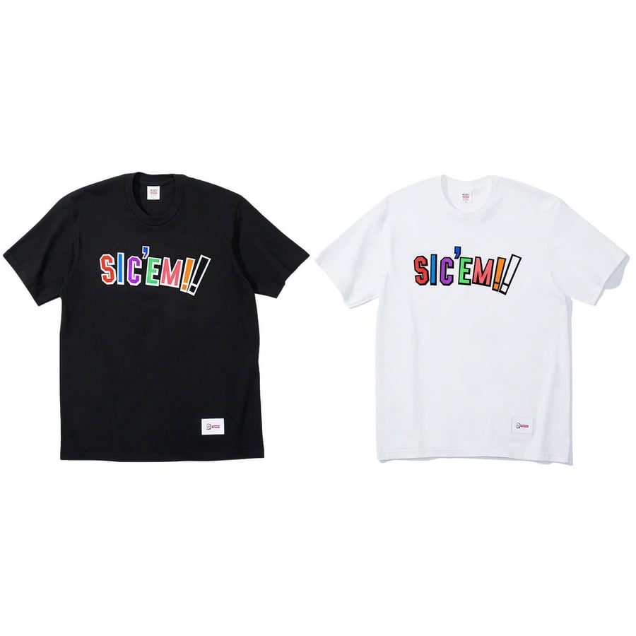 Details on Supreme WTAPS Sic'em! Tee from fall winter
                                            2021 (Price is $44)