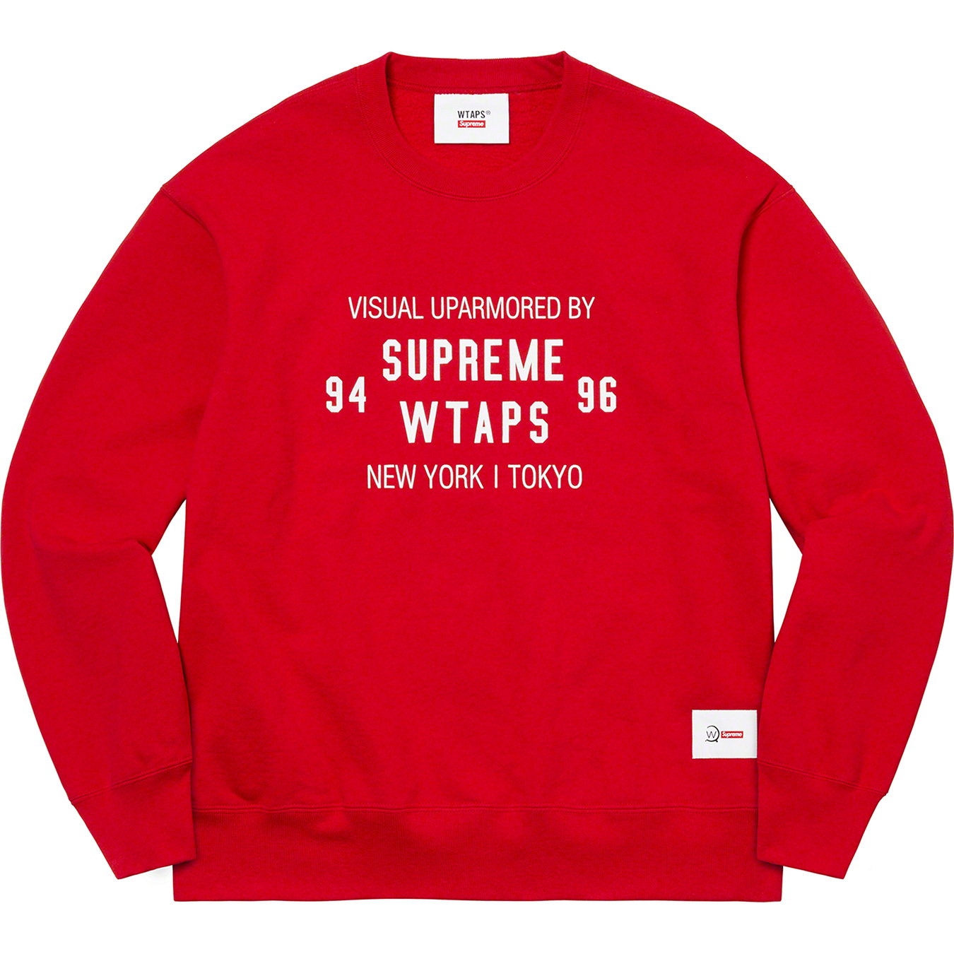 Supreme × WTAPS Crewneck Red XL-