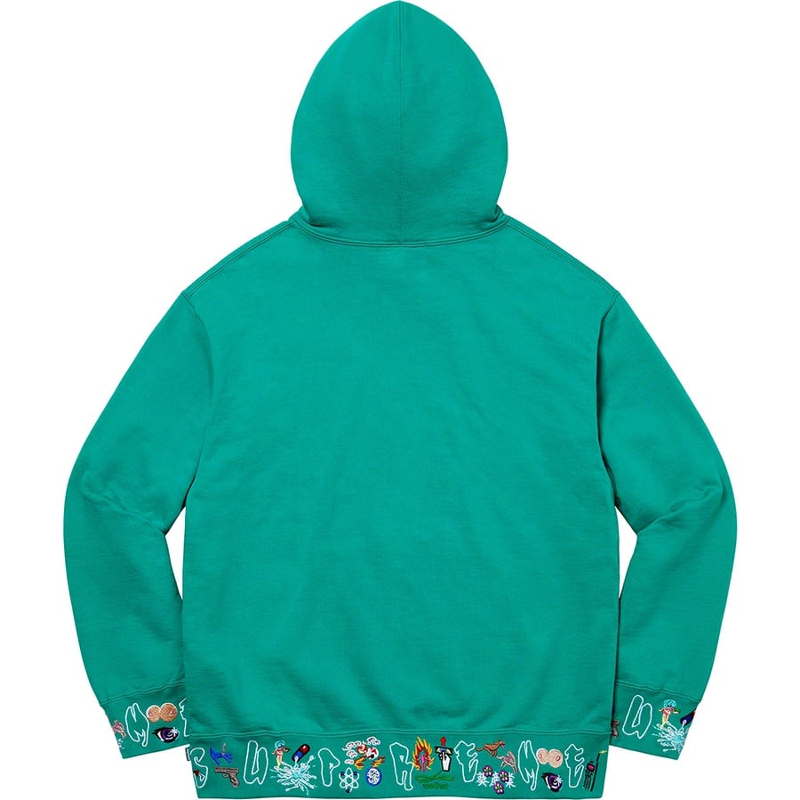Details on AOI Icons Hooded Sweatshirt Dark Aqua from fall winter
                                                    2021 (Price is $168)
