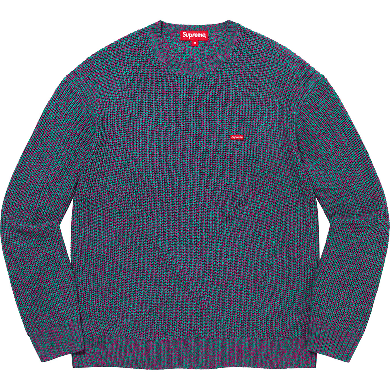 9,600円Melange Rib Knit Sweater