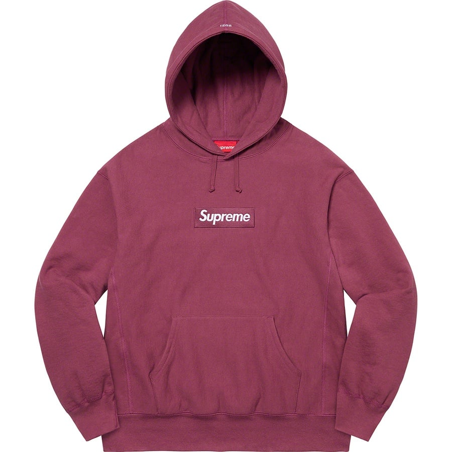 Details on Box Logo Hooded Sweatshirt Plum from fall winter
                                                    2021 (Price is $168)