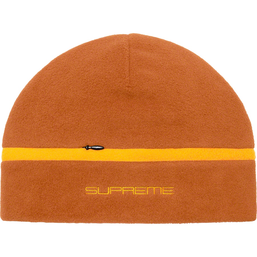 Details on Polartec Beanie Rust from fall winter
                                                    2021 (Price is $38)