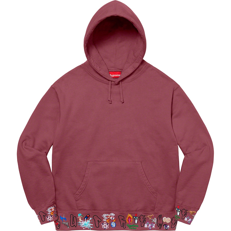 Details on AOI Icons Hooded Sweatshirt Plum from fall winter
                                                    2021 (Price is $168)