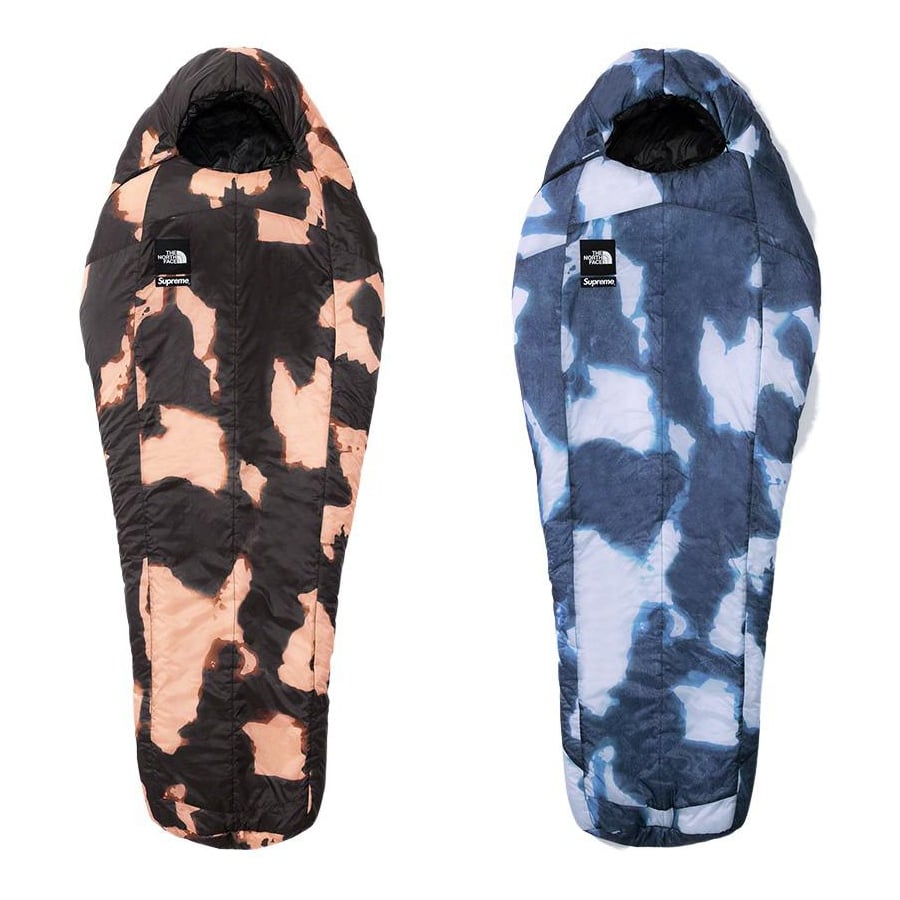 Supreme Supreme The North Face Bleached Denim Print Sleeping Bag released during fall winter 21 season