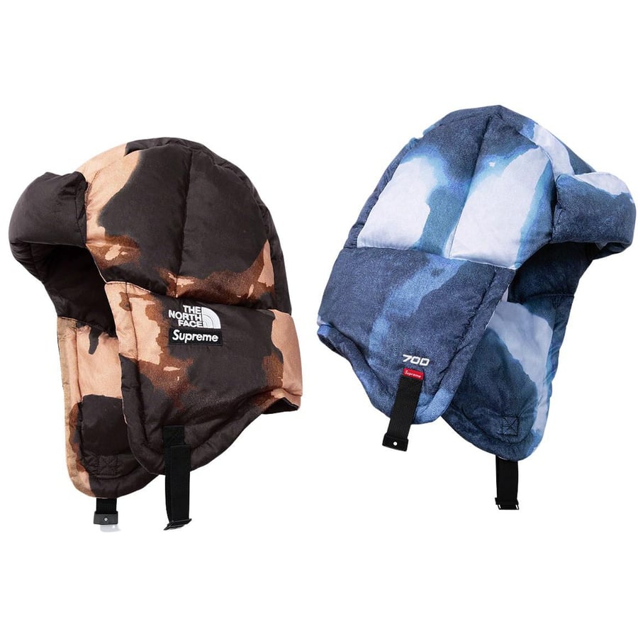 Supreme Supreme The North Face Bleached Denim Print Nuptse Trooper releasing on Week 17 for fall winter 2021
