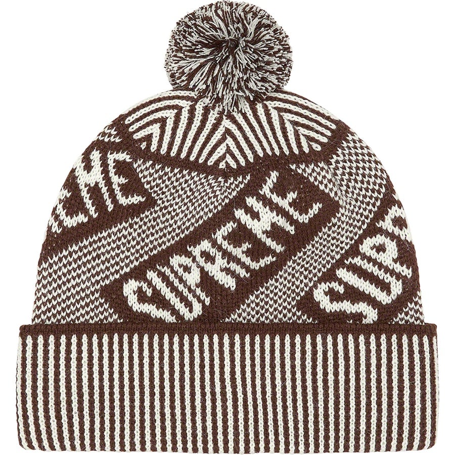 Details on Banner Beanie Brown from fall winter
                                                    2021 (Price is $38)