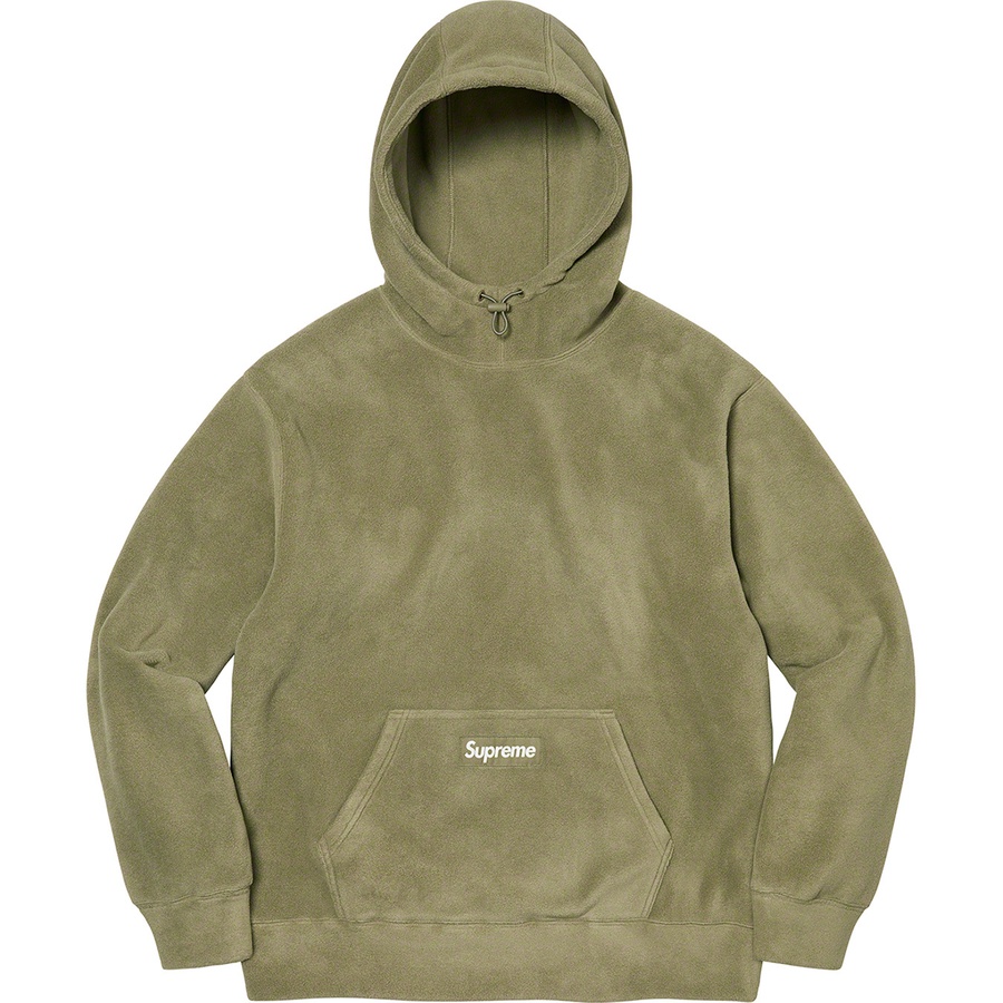 Details on Polartec Hooded Sweatshirt Light Olive from fall winter
                                                    2021 (Price is $148)